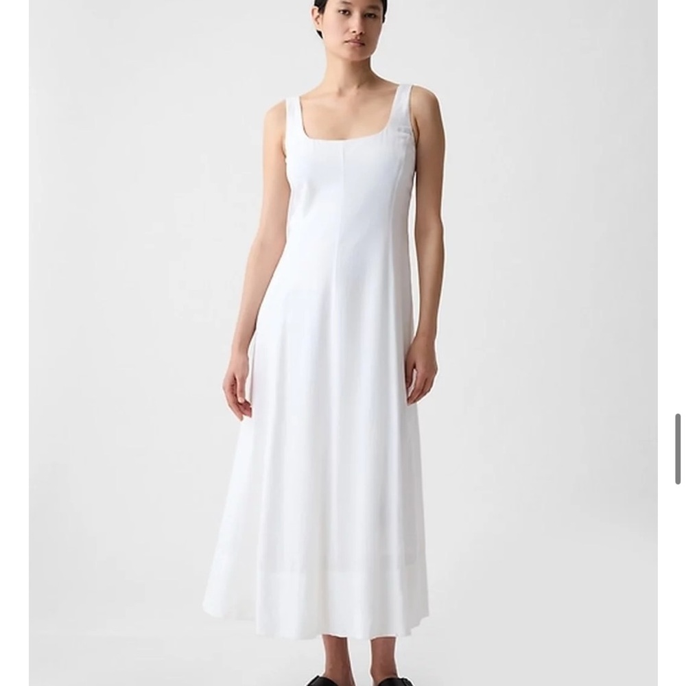 Gap Linen-Blend Midi Dress